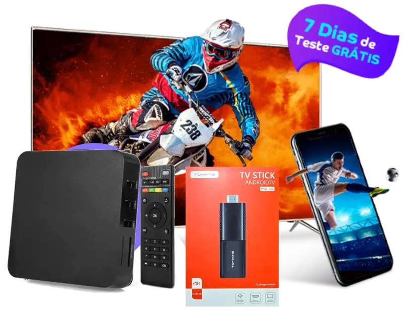 Dispositivos compatíveis — Smart TV, celular, tablet e PC